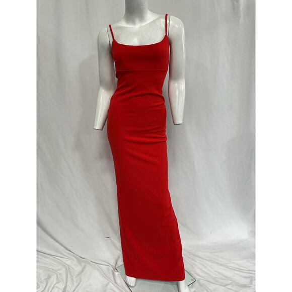 Nookie 'Bailey' Red  Crepe Gown Size S - Picture 2 of 5